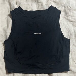 Icebreaker coolite Women's Black padded bra Tank Top